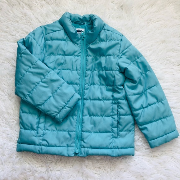 Old Navy Teal Blue Frost Free Puffer Jacket Size 5T - Picture 2 of 8